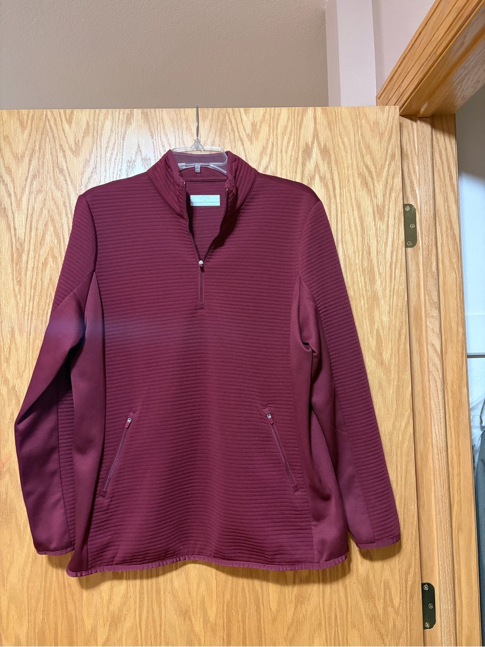 Callaway Women’s Burgundy Quarter-Zip Pullover